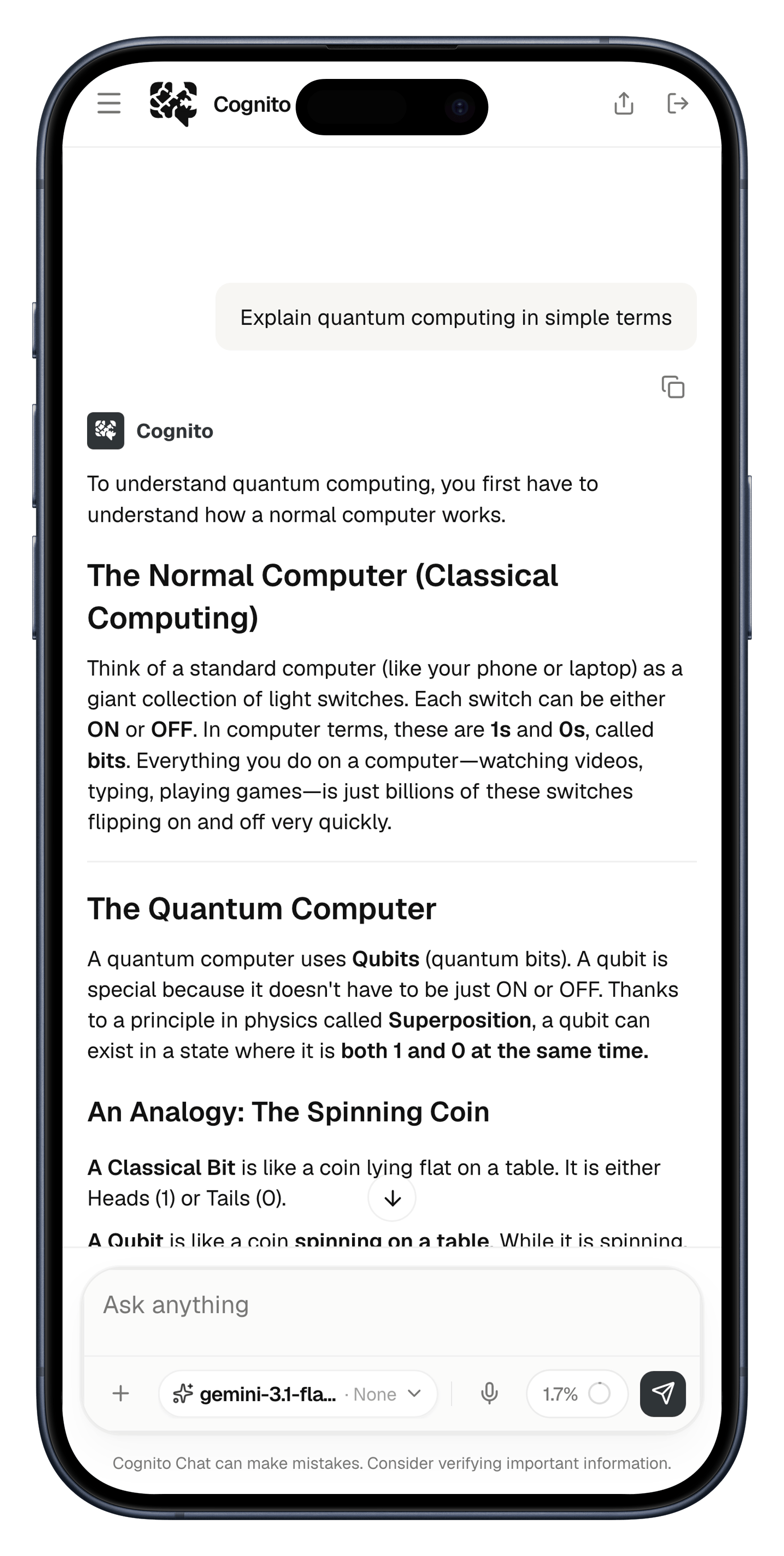 Cognito Mobile Workspace